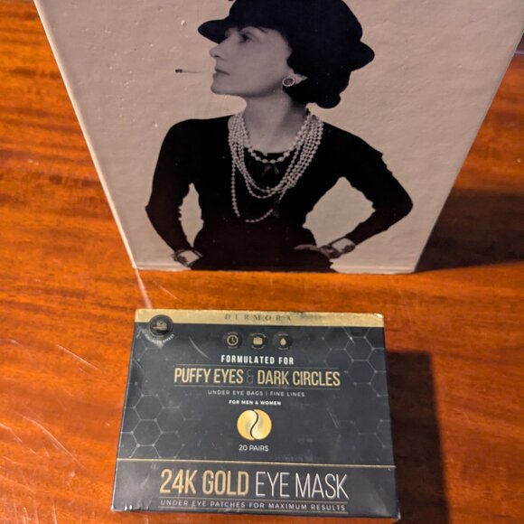 DERMORA Skin Treatment Mask 24K Gold Eye Mask  20 pairs NEW Sealed - Picture 1 of 1